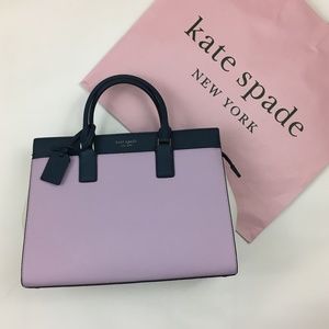 ♠️ Kate Spade Cameron Purple Satchel Tote Bag NEW